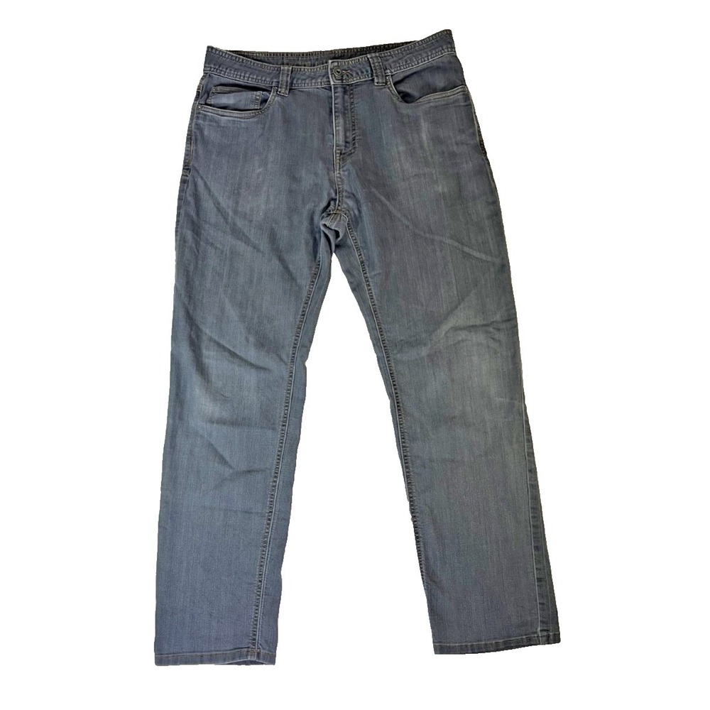 Prana Bridger Jeans Mens 32x30 (Fits 33x29) Gray Pants Slim Fit Stretch Denim